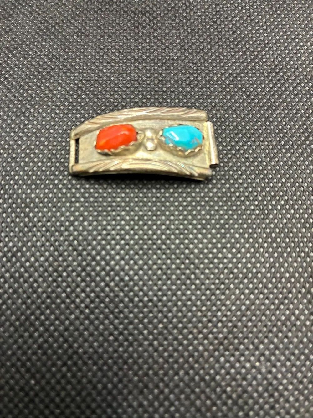 Zuni Fabian Cheama signed silver watch tip/replacement